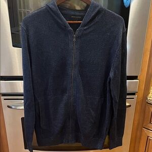 Banana Republic never worn linen sweater hoodie navy size L